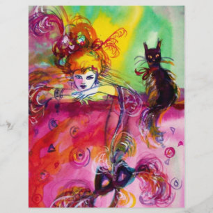 LADY WITH BLACK CAT