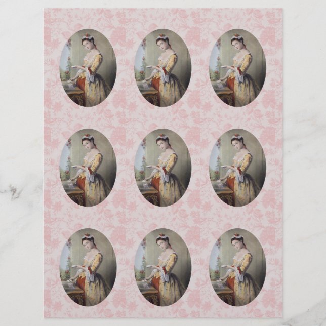Lady with Cards (Front)