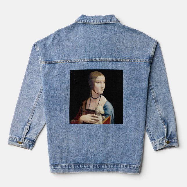 Lady with Ermine Denim Jacket (Back)
