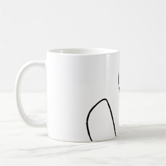 Lady with fuchsia lips coffee mug