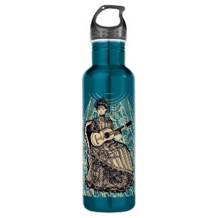 Lady with guitar 710 ml water bottle