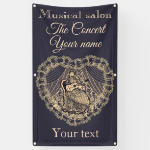 Lady with guitar banner