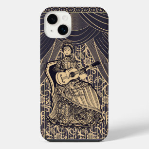 Lady with guitar iPhone 14 plus case