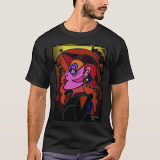 Lady with Hat T-Shirt