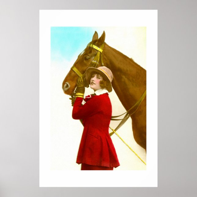 Lady with horse poster (Front)