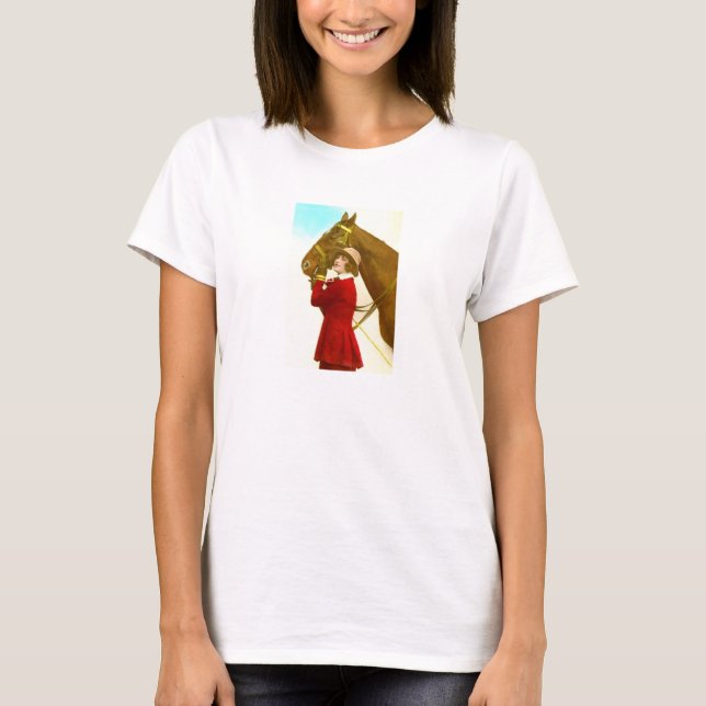 Lady with horse T-Shirt (Front)