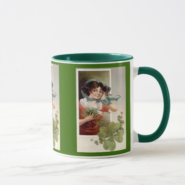 Lady with Shamrocks Mug (Right)
