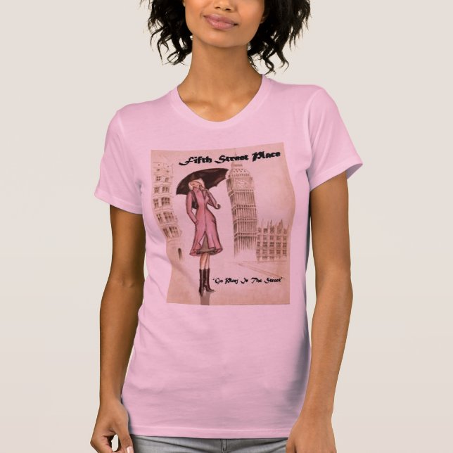 Lady with Umbrella T-Shirt (Front)