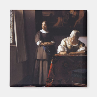 Lady Writing a Letter Magnet