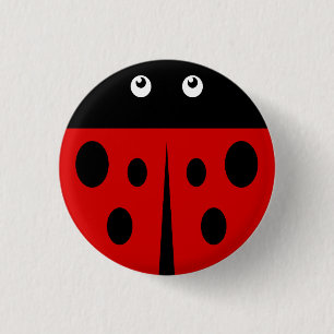 Ladybird 3 Cm Round Badge