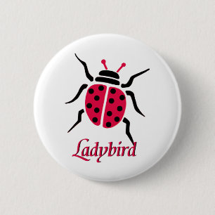 Ladybird 6 Cm Round Badge
