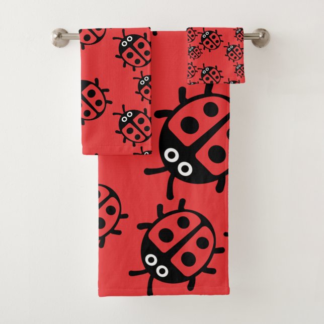 ladybird And Ladybug Bath Towel Set (Insitu)