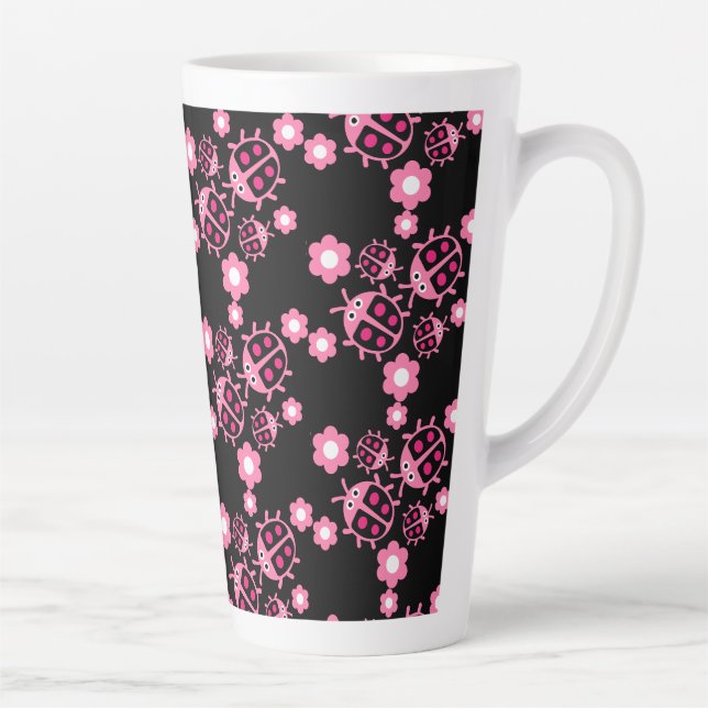 Ladybird And ladybug  Latte Mug (Right)