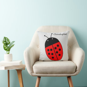 Ladybird Design Personalised Cushion