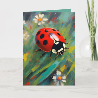Ladybird Ladybug Greetings Card