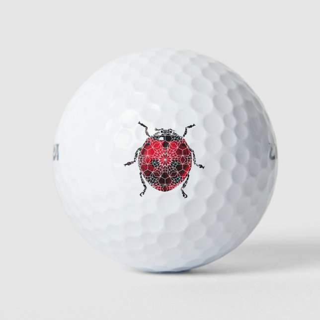 Ladybird ladybug Pattern Golf Balls (Front)