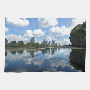 Ladybird Lake Kayak - Austin, Texas Tea Towel