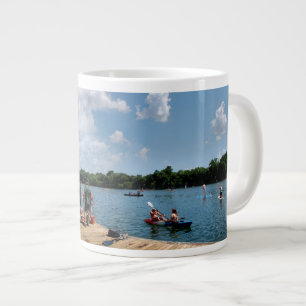 Ladybird Lake Rowing Dock - Austin Texas Large Coffee Mug