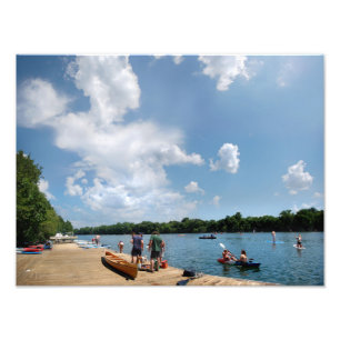 Ladybird Lake Rowing Dock - Austin Texas Photo Print