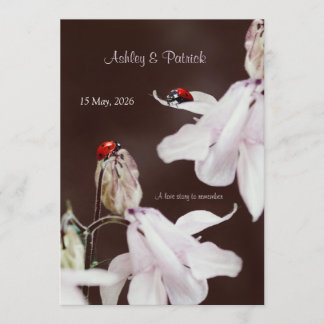 Ladybird Love  Wedding Invitation