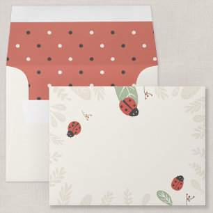 Ladybird Meadow Children's Note Card Envelope