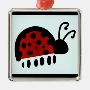 Ladybird Metal Tree Decoration