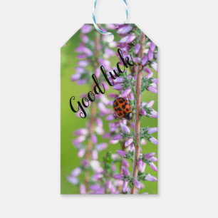 Ladybird on flower   -    gift tags