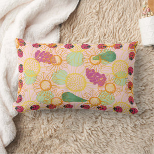 Ladybirds Garden Lumbar Cushion