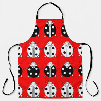 ladybirds pattern apron