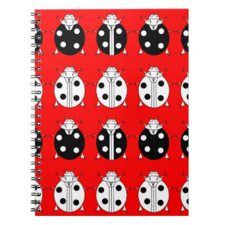 ladybirds pattern notebook