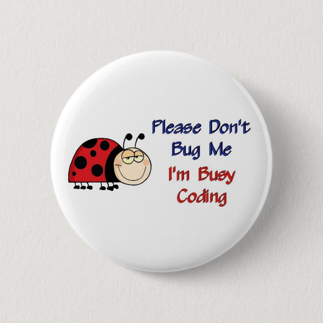 Ladybug-2 Medical Coder 6 Cm Round Badge (Front)