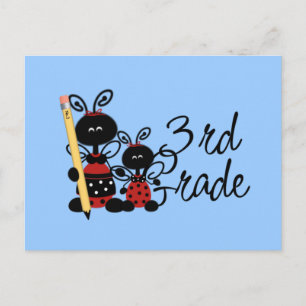 Ladybug 3rd Grade Tshirts and Gifts Postcard