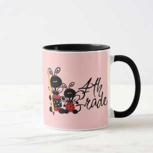 Ladybug 4th Grade Tshirts and Gifts Mug