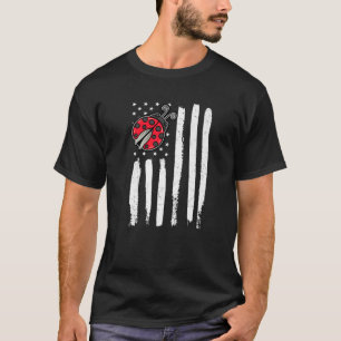 Ladybug 4Th Of July Entomologists Bug USA American T-Shirt