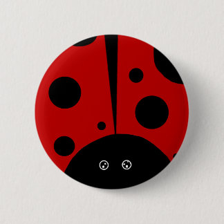 Ladybug 6 Cm Round Badge