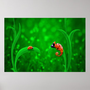 Ladybug and Chameleon Poster