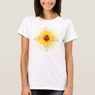 Ladybug and Sunflower Ladies Shirt