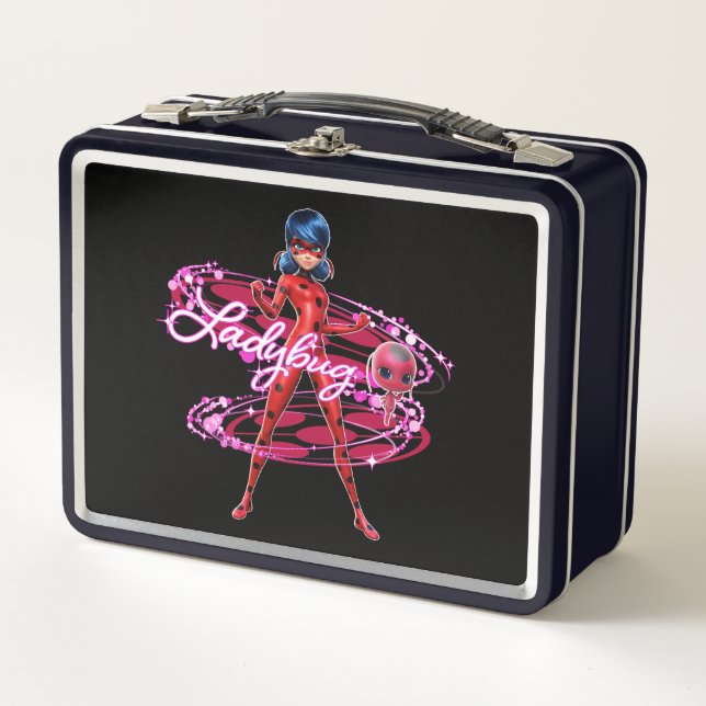 Ladybug and Tikki Graphic Metal Lunch Box (Front)