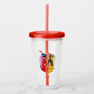 Ladybug and Vesperia Graphic Acrylic Tumbler