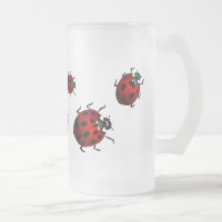 Ladybug Art Beer Mug Beer Glass Ladybug Cups