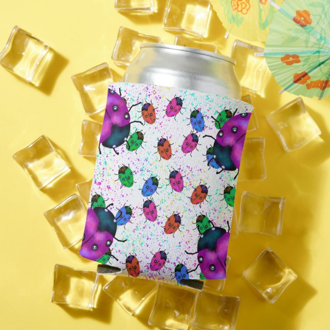 LADYBUG ART CAN COOLER (In Situ Summer)