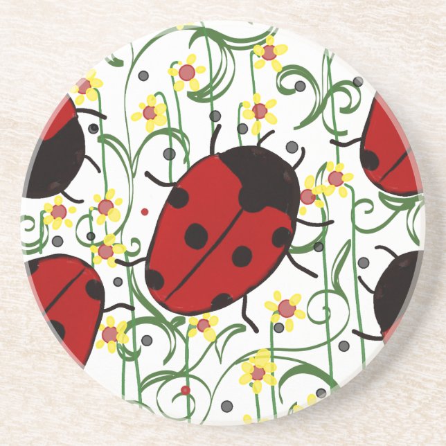 Ladybug Art Coaster (Front)