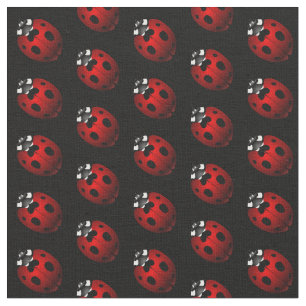 Ladybug Art Fabric Ladybird Fabric Cotton or Poly