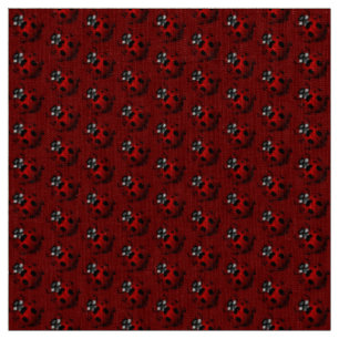 Ladybug Art Fabric Ladybird Fabric Cotton or Poly