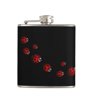 Ladybug Art Flask Custom Ladybug Drink Flask