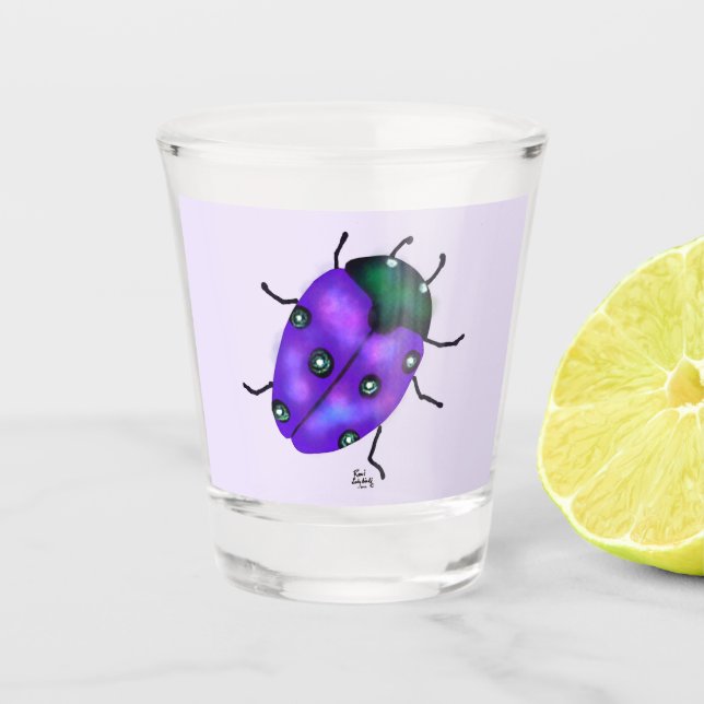 LADYBUG ART SHOT GLASS (Front)