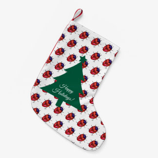 LADYBUG ART SMALL CHRISTMAS STOCKING