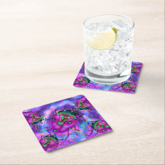 LADYBUG ART SQUARE PAPER COASTER