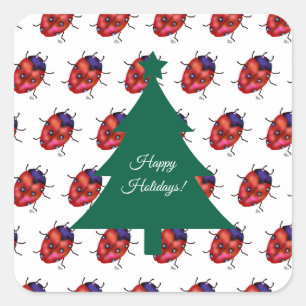 LADYBUG ART SQUARE STICKER