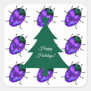 LADYBUG ART SQUARE STICKER